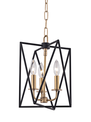 Hudson Valley Lighting Laszlo 3-bulb Pendant - Aged Brass