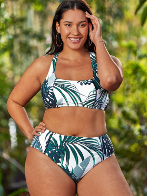 Madelyn Tropical Plus Size Bikini Top