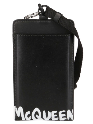 Alexander Mcqueen Graffiti Logo Phone Holder