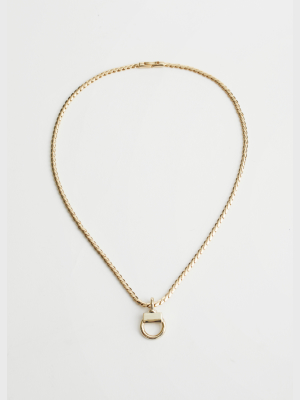 Buckle Pendant Chain Necklace