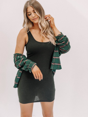 Black Mini Jane Dress