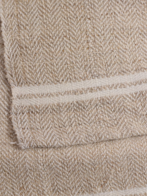 Vintage Striped Hemp Towel