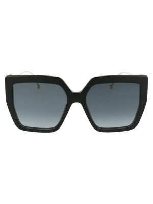 Fendi Eyewear Square Frame Oversize Sunglasses