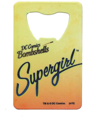 Adventure Trading Inc Dc Comics Bombshells Supergirl Credit Card Bottle Opener