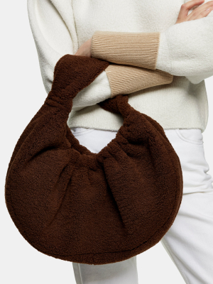 Brown Borg Scrunchie Shoulder Bag