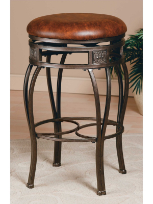 30" Montello Backless Swivel Barstool Bronze/brown - Hillsdale Furniture