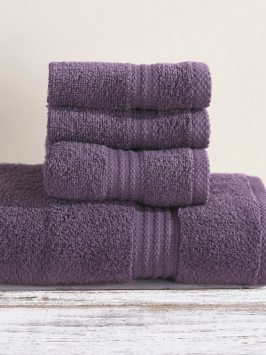 Lakeside 100% Cotton Zero-twist Bath Towel, Hand Towel, Washcloth Set