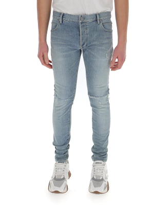 Balmain Ripped Skinny Jeans