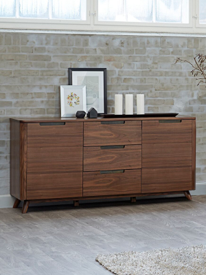 Tahoe American Walnut 3 Section Sideboard