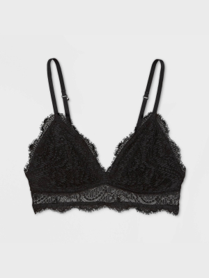 Women's Lace Triangle Bralette - Colsie™