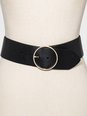 Women's Wide Belts - A New Day™ Black