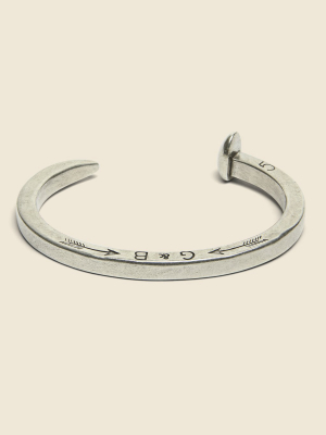 The Original Railroad Spike Cuff - Silver Oxide