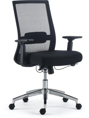 Staples Marrett Mesh And Fabric Task Chair Black (53249)