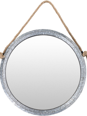 Detroit Round Mirror