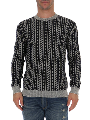 Saint Laurent Trompe L’oeil Knitted Sweater