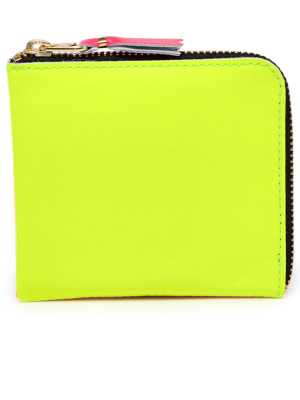 Comme Des Garçons Wallet Small Super Fluo Zip Wallet