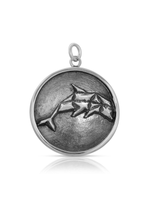 Geometric Dolphin Mini Pendant