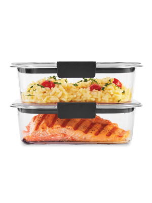 Rubbermaid 3.2 Cup 2pk Brillance Food Storage Container