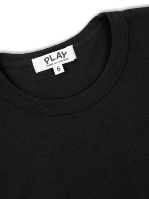Comme Des Garcons Play Kid's Emblem T-shirt - Black