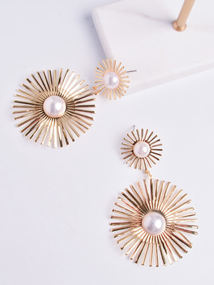 'hayley' Festive Pearl Earrings