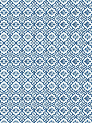 Coastal Tile Wallpaper In Coastal Blue From The Beach House Collection By Seabrook Wallcoverings