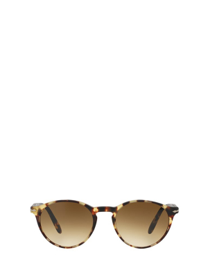 Persol Tortoise Shell Round Frame Sunglasses