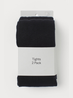 2-pack Fine-knit Tights