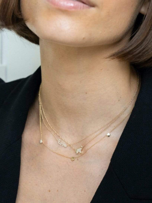 Delaney Pave 14k Necklace