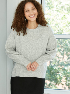 Women's Slouchy Crewneck Pullover Sweater - A New Day™