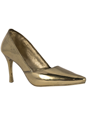 Heel Sculpture In Brass