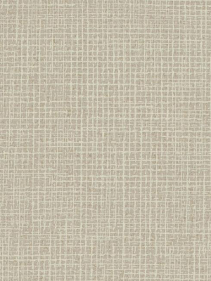 Randing Weave Wallpaper In Beige From The Moderne Collection By Stacy Garcia For York Wallcoverings