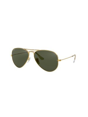 Ray-ban Rb3025 L0205 Unisex Pilot Lifestyle Sunglasses Gold