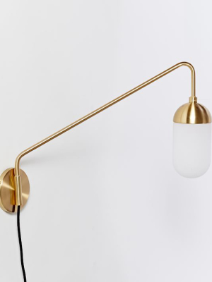 Pelle Gooseneck Sconce