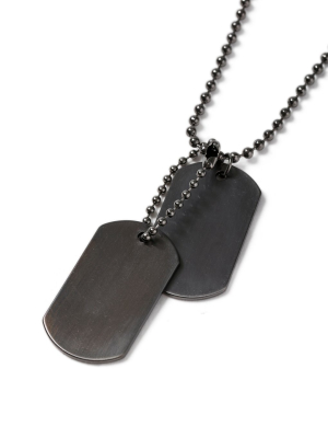 Gunmetal Dog Necklace*