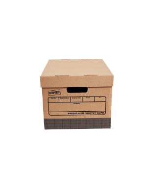 Staples Medium Duty 100% Recycled Storage Boxes Letter/legal Size 12/pack 690747