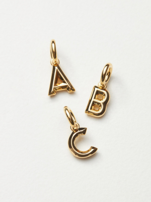 Build-a-necklace Typography Monogram Charm