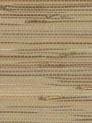 Wide Knotted Grass Wallpaper In Brown And Neutrals From The Grasscloth Ii Collection By York Wallcoverings