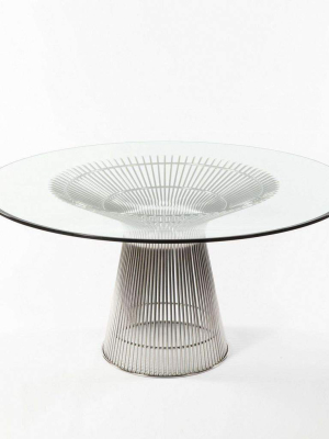 Mid Century Platner Stainless Steel Dining Table