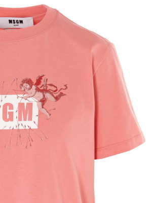 Msgm Cupid Logo T-shirt