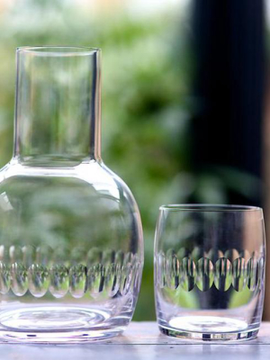 Crystal Glass Carafe With Lens