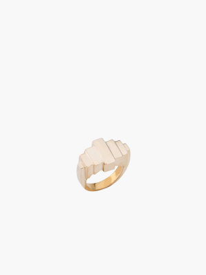 Charlotte Cauwe Studio Brass Deco I Ring