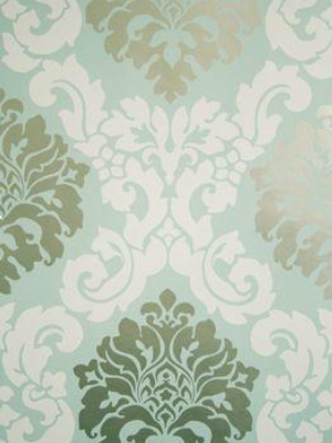 Radnor Wallpaper In Turquoise From The Folia Collection By Osborne & Little