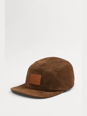 Leather Cap With Patch