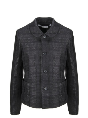 Comme Des Garçons Comme Des Garçons Checked Jacquard Jacket