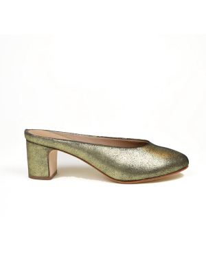 Coco Slip On Mule Gold