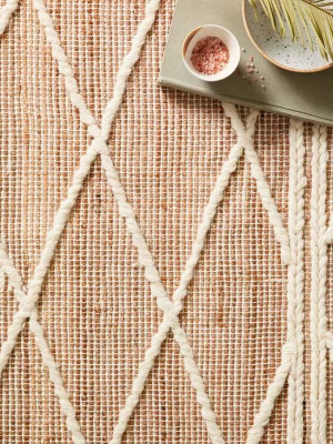 Loloi Magnolia Home Cora Rug - Blush/white