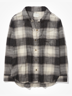 Ae Plaid Boyfriend Flannel Shirt