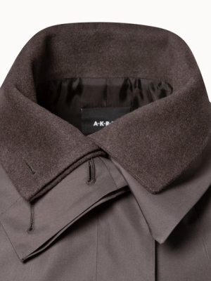 Cashmere Wool And Silk Taffeta Coat