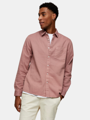 Lilac Twill Slim Shirt