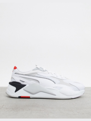 Puma Rs-x3 Millenium Sneakers In White And Gray